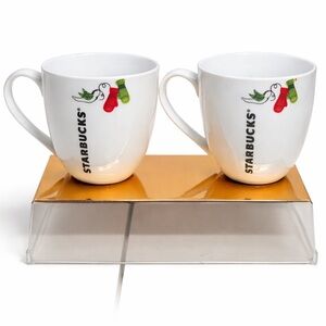 Starbucks Holiday Espresso Cup Set 2011 | Christmas Stockings | 13 oz